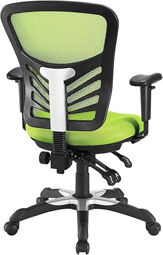 Miniatura 10 de Modway silla de oficina articulada, color verde, Polipropileno, Malla roja
