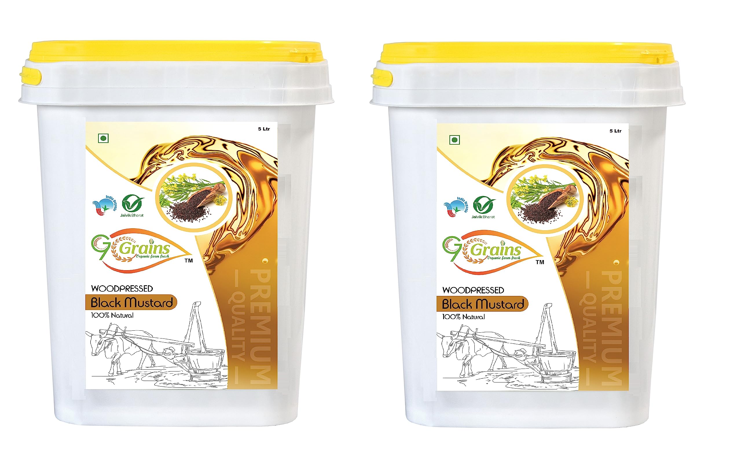 G7 GRAINS Organic Mustard Oil (10 Liter) Cold Pressed/Wood Pressed Oil | Sarso/Mustard Kachi Ghani Ka Tel (B0CBPB14Z6) Amazon Price History, Amazon Price Tracker