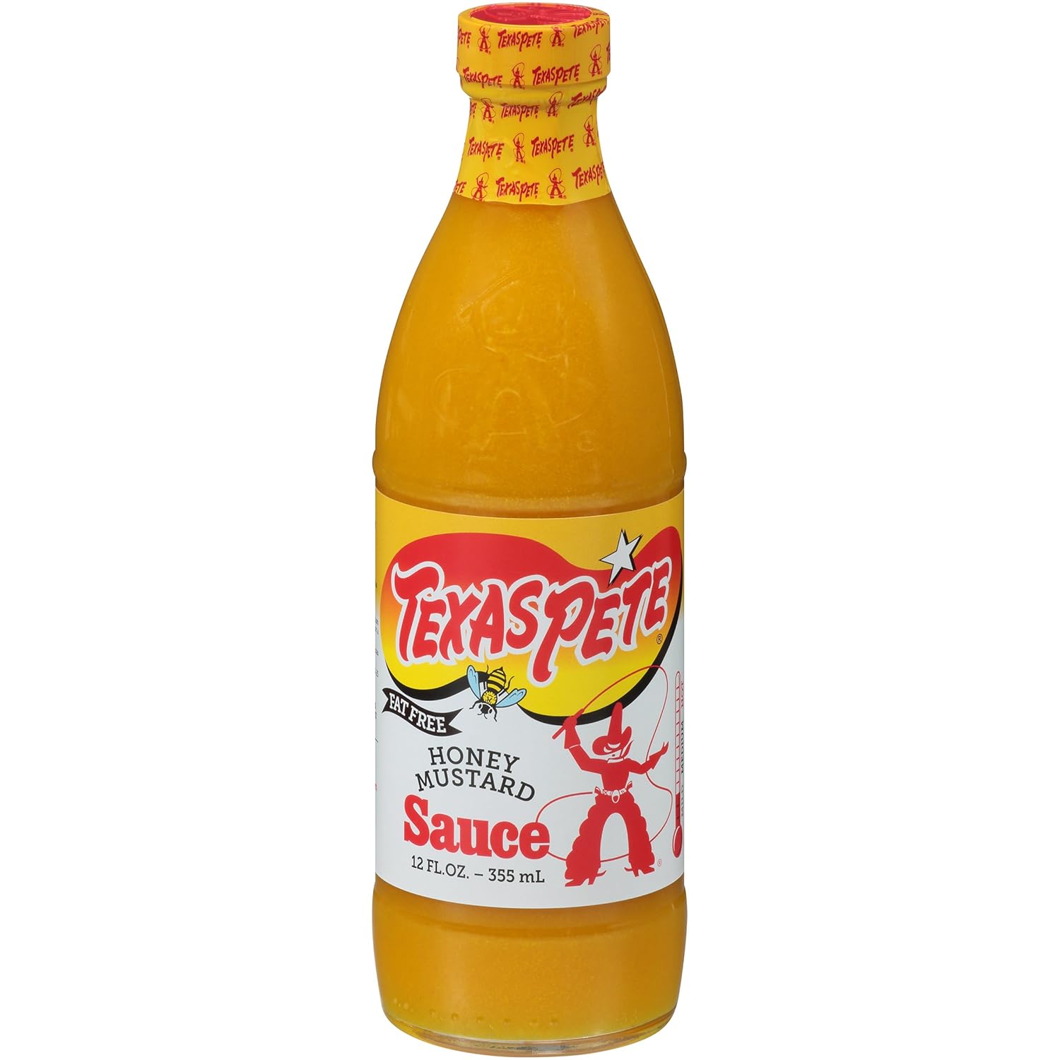 Texas Pete Honey Mustard Sauce, 12 Fl Oz Glass Bottle (Pack of 3)