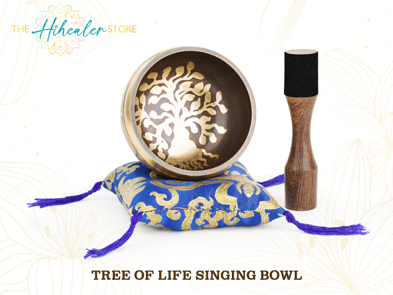 Tibetan Singing Bowls – Hand-Hammered in Nepal, Authentic Meditation Sound Bowls for Yoga, Chakra Healing, Mindfulness & Spiritual Self-Care Gifts for Women