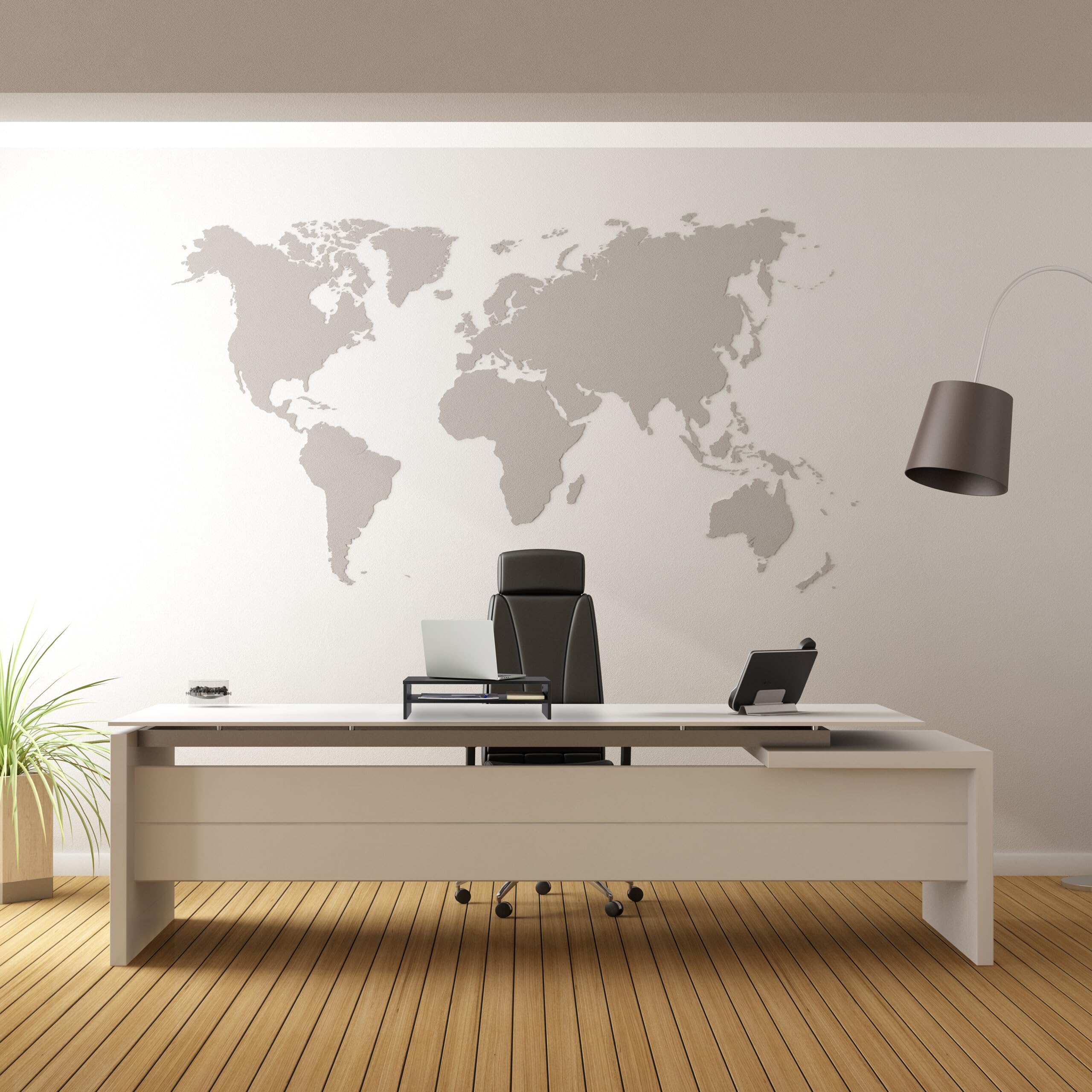 Relaxdays Soporte para Monitor, con Compartimiento, 14,5 x 54 x 25,5 cm, Elevador de Pantalla para Escritorio, Negro