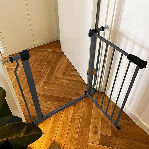 Miniatura 5 de BalanceFrom Walk Thru Safety Gate for Baby and Pets, Doorways, Stairways, Hallways, Fits 29.1-33.8 Inch Openings, 36 Inch Height, Graphite