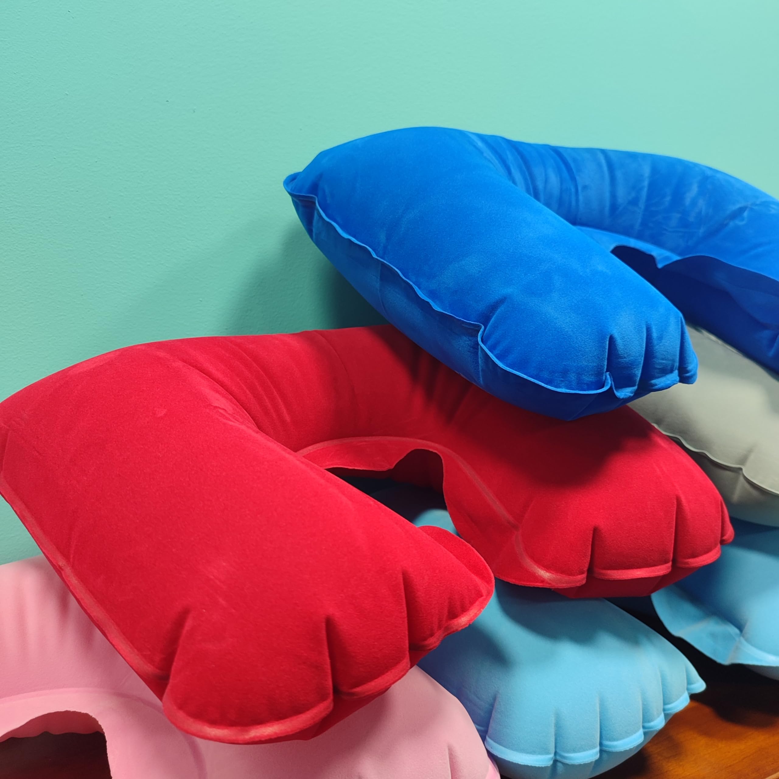 Cojin Cuello Viaje Almohadas De Viaje Inflables Soporte