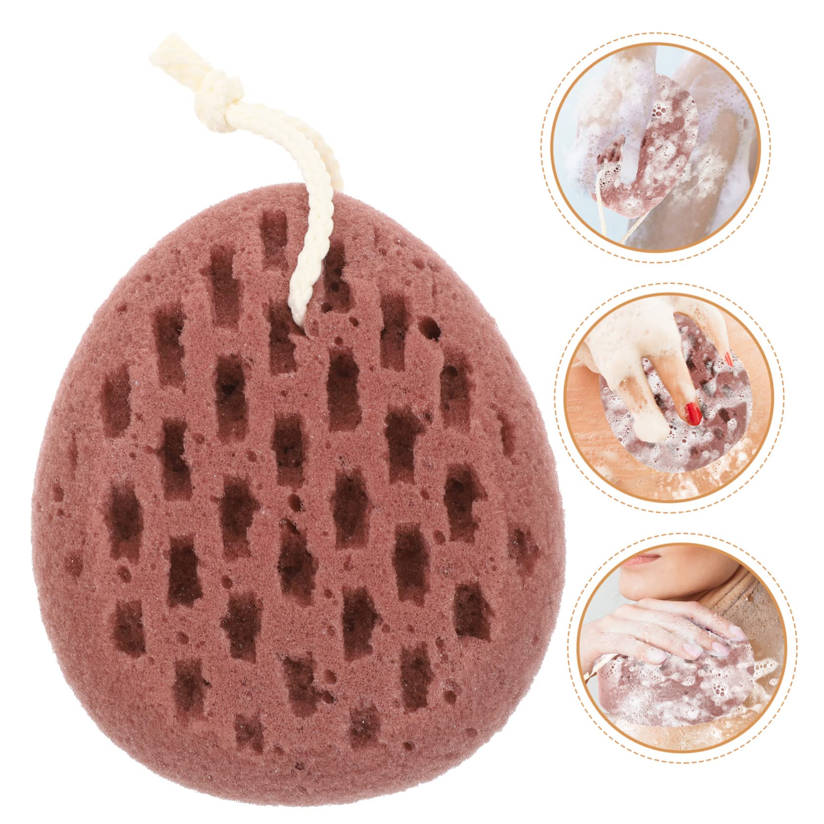 Healeved 4pezzi Spugna Da Bagno Riutilizzabile Per Esfoliazione Del Corpo Spugna Morbida e Resistente Scrubber Per Lavaggio Schiena Strumento Di Pulizia Per Doccia