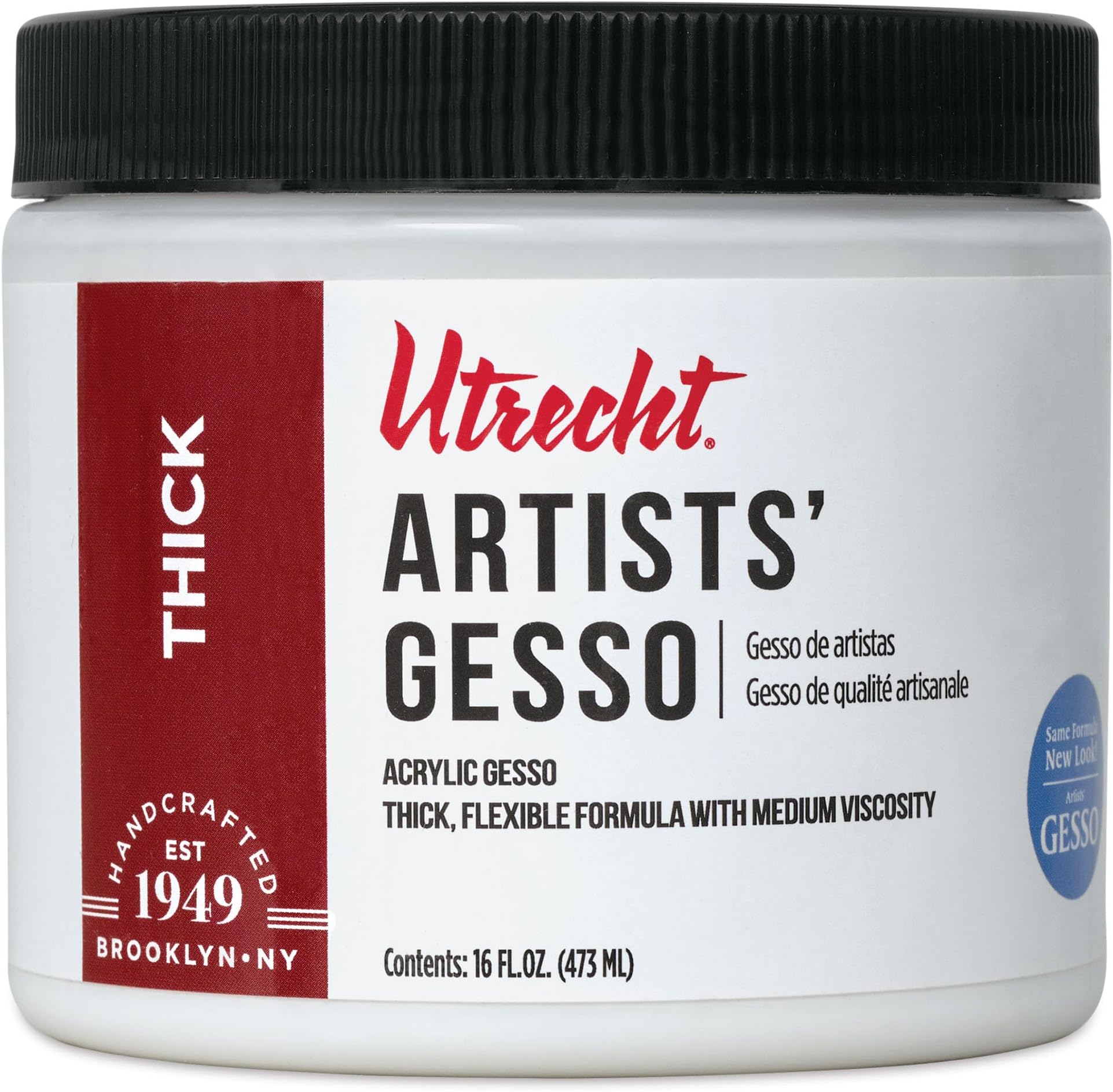 Artists Acrylic Gesso - White, 16 oz