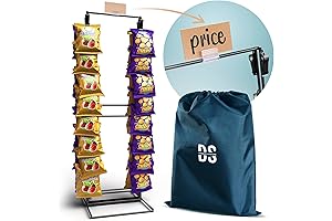 Potato Chip Bag Display Stand with 32 Clips