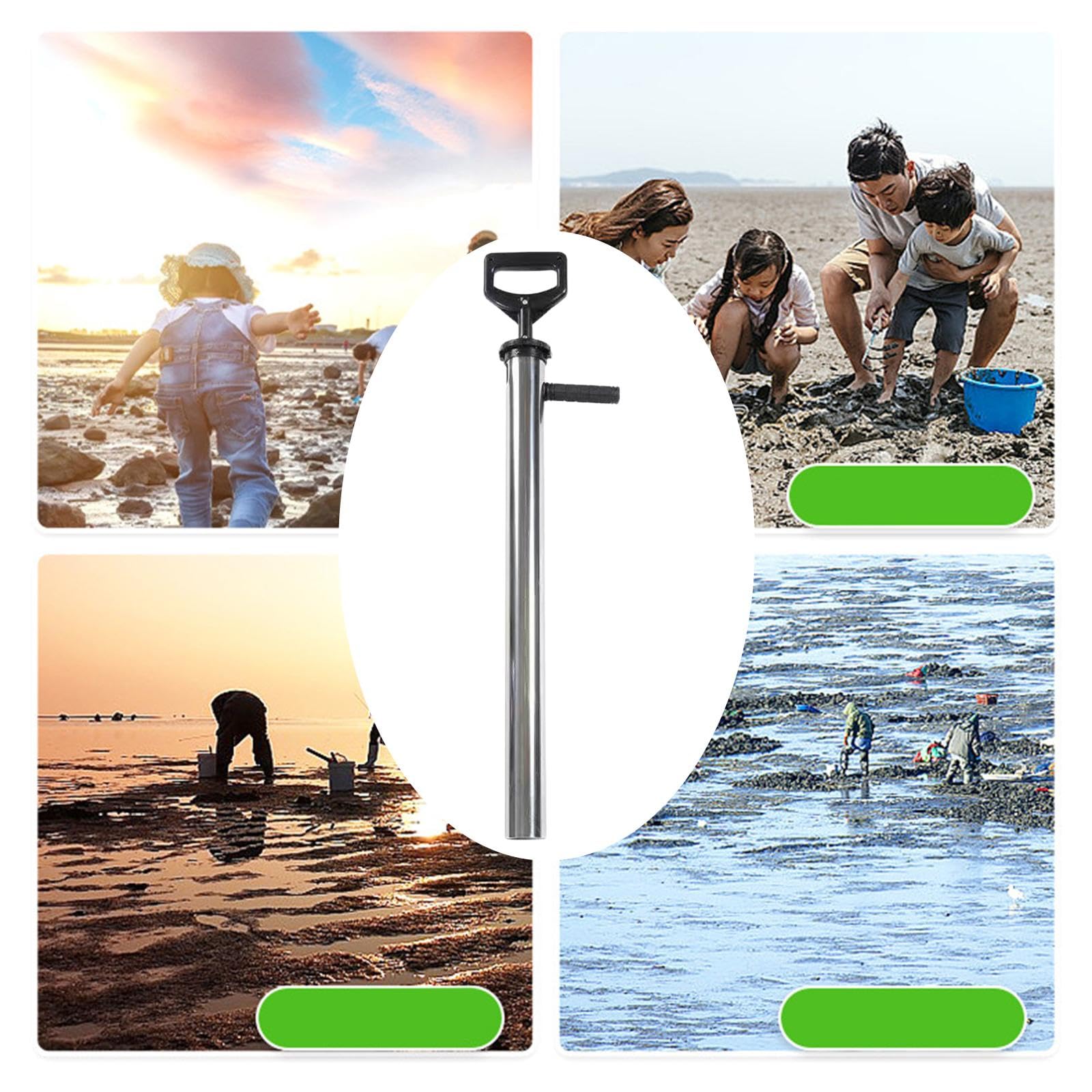 MagiDeal Pompe à crevettes, Dispositif de de Fruits de mer, équipement de pêche en Plein air, artefact de Plage, Pompe à crevettes Polyvalente, 92 cm