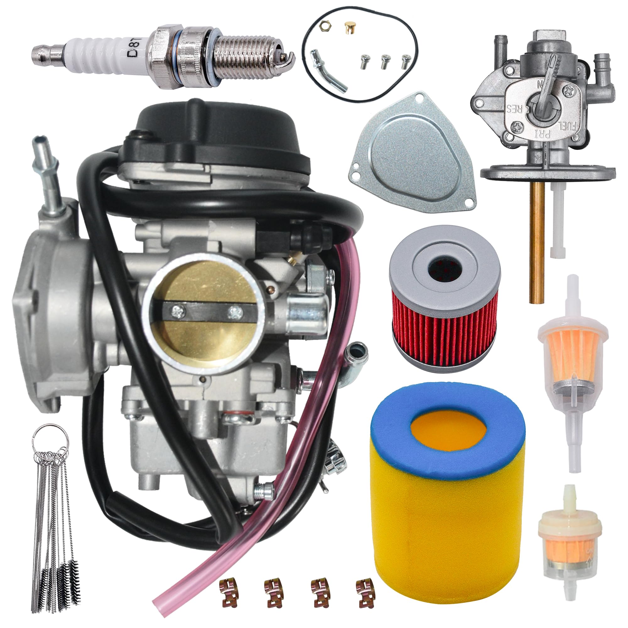 Lanigram LTZ400 Carburetor Fits for Suzuki Quadsport LT-Z 400 2003-2007 2003 2004 2005 2006 2007 ATV Quad Carb With Air Filter and Fuel Valve