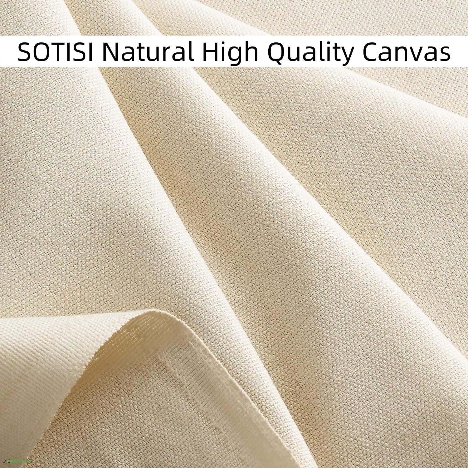 Canvas Fabric, Premium 10oz Natural Cotton Duck Canvas Fabric 62'' Wide for Arts & Crafts, Backings, Covers,5Yd (60 x 180 inchs)