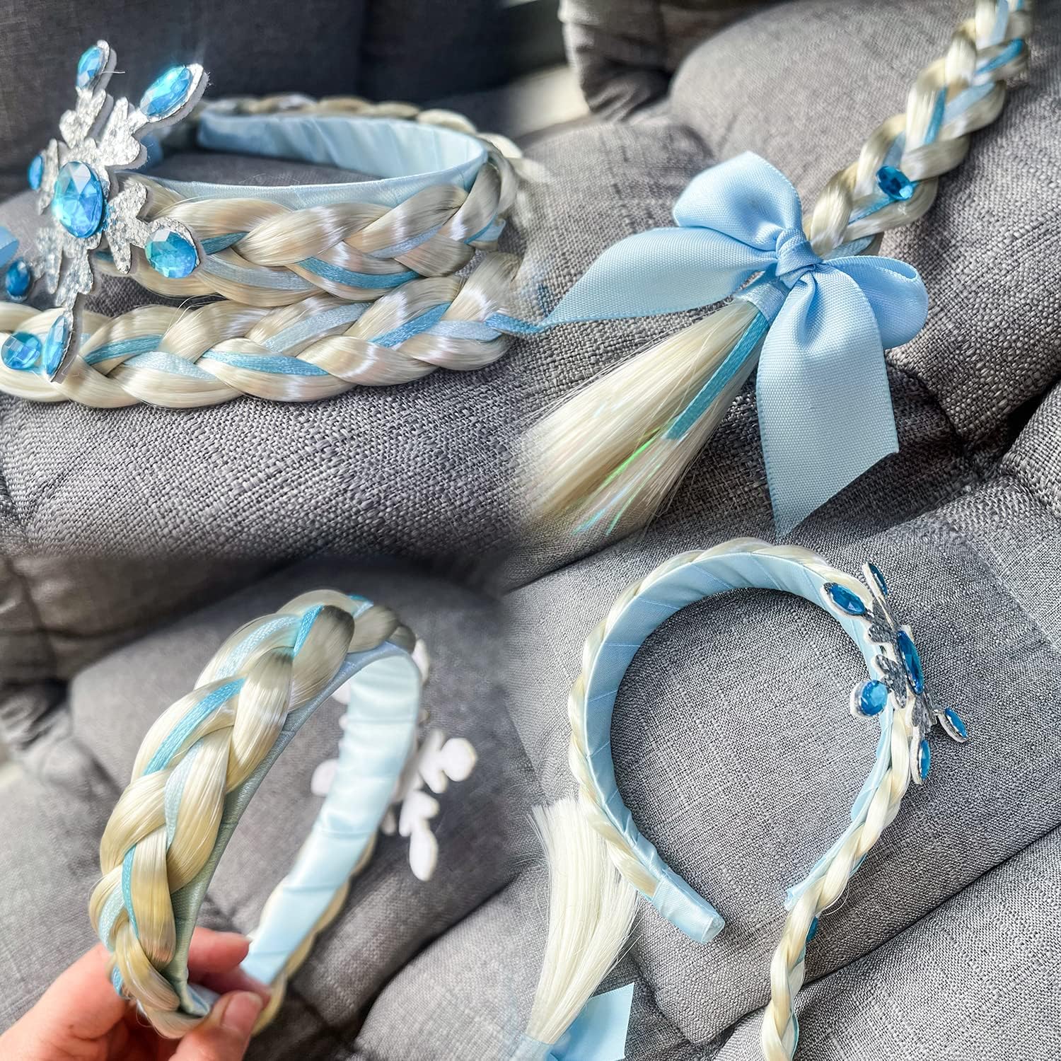 Accessori Frozen Trecce Colorate Per Capelli Parrucche