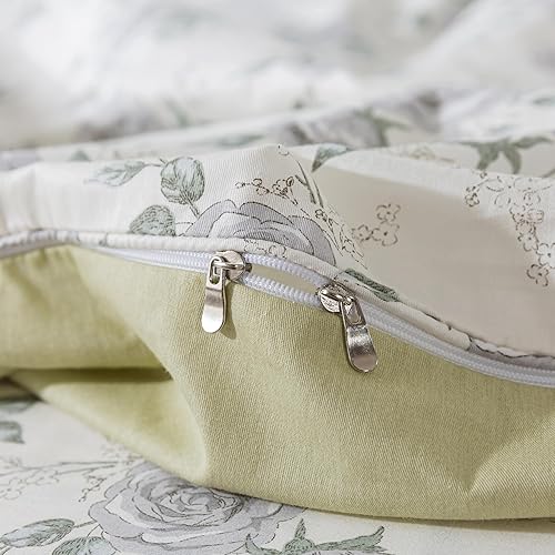 Miniatura 3 de FADFAY - Juego de funda de edredón con estampado floral (3 piezas)