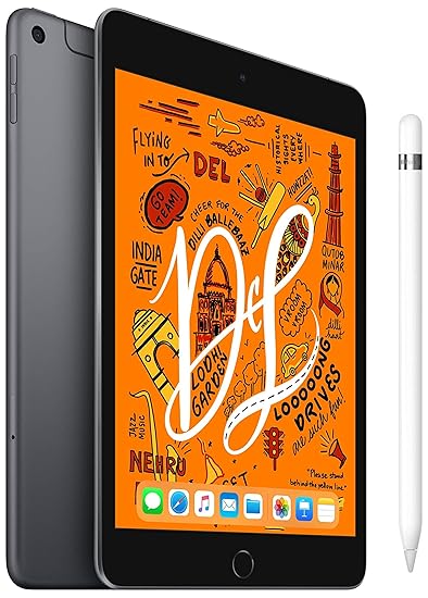 iPad Mini 7.9 inch Wi-Fi+Cellular 64 GB Space Grey+Apple Pencil (1st Generation)