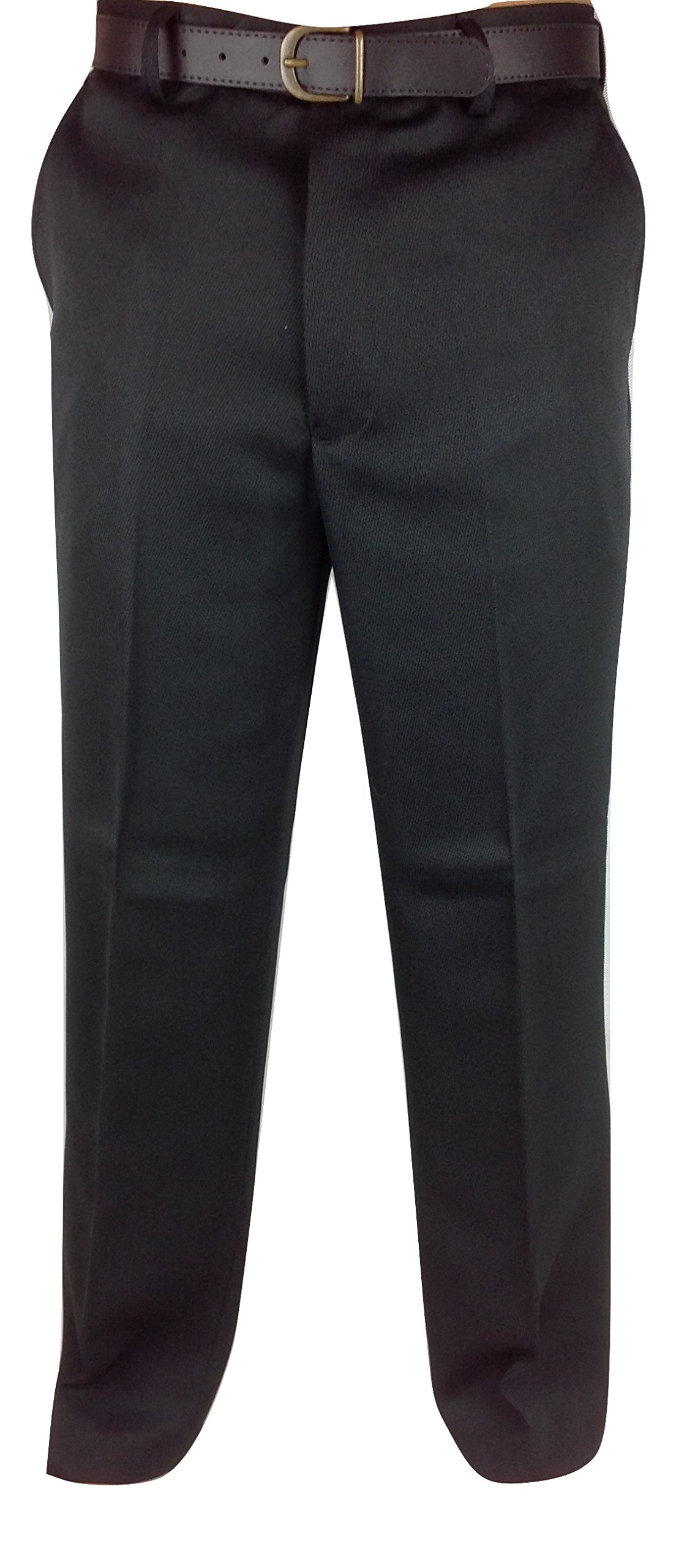 Carabou Men's Black Fantastic Quality Cavalry Twill Thick Warm Trousers Waist 32-56 Leg 27 29 31 Heavy Smart Casual Slacks Pants Winter