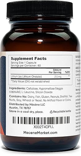 Miniatura 2 de Orotato de litio 2,5 mg de litio elemental