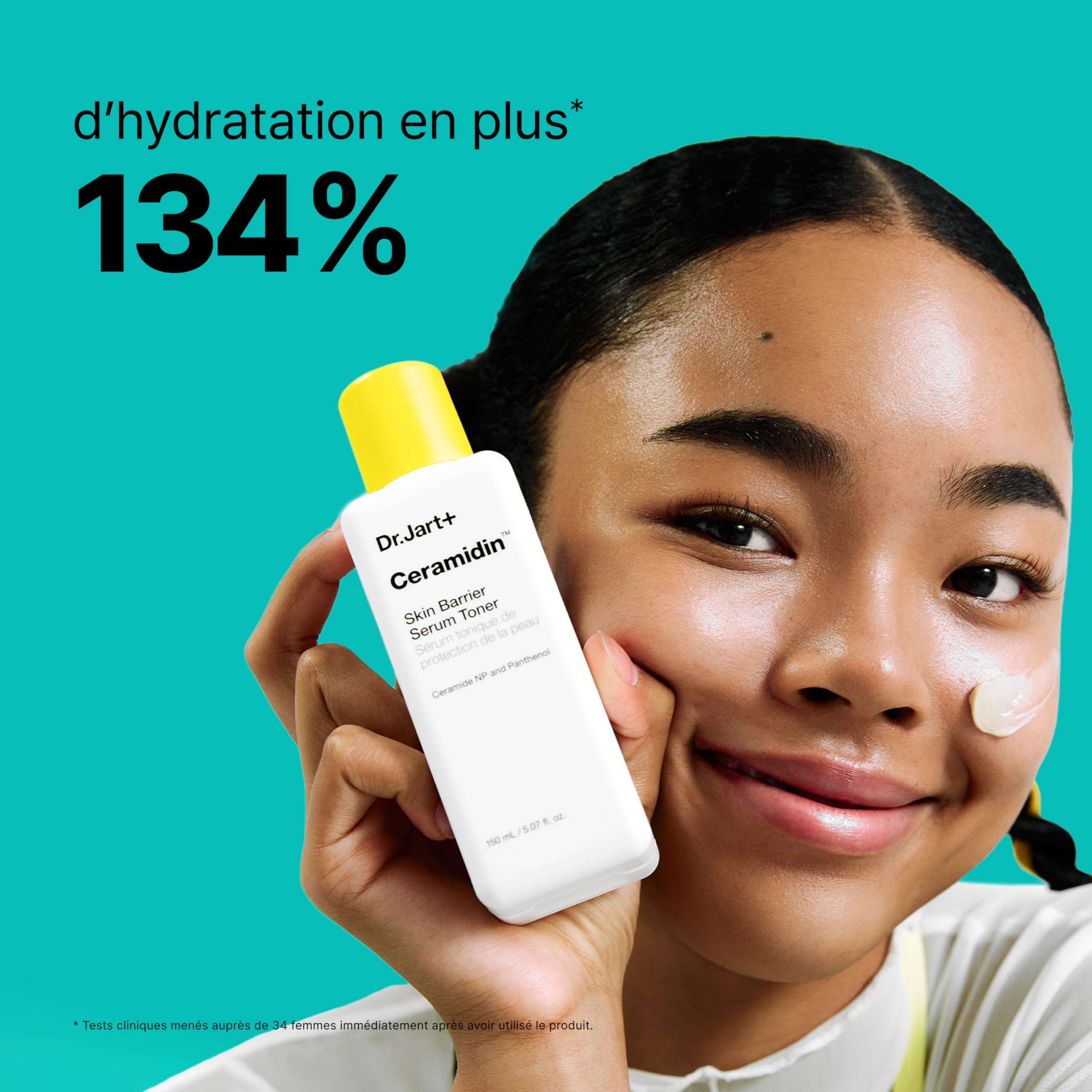 Dr.Jart+ Ceramidin Toner Sérum Visage Barrière Cutanée aux Céramides | Soin de la peau coréen, 150 ml