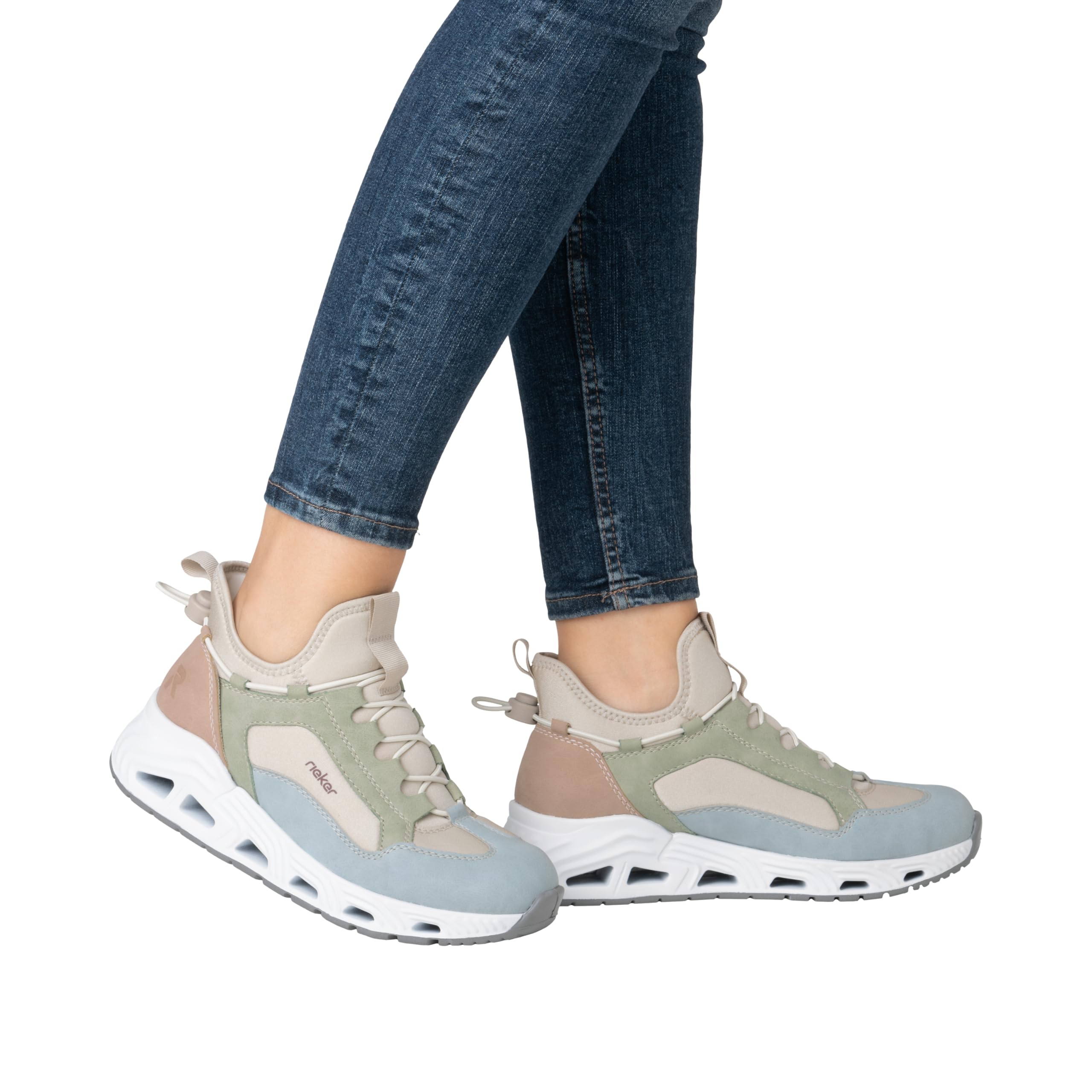 Rieker Damen Low-Top Sneaker N5254, Frauen Halbschuhe, lose Einlage