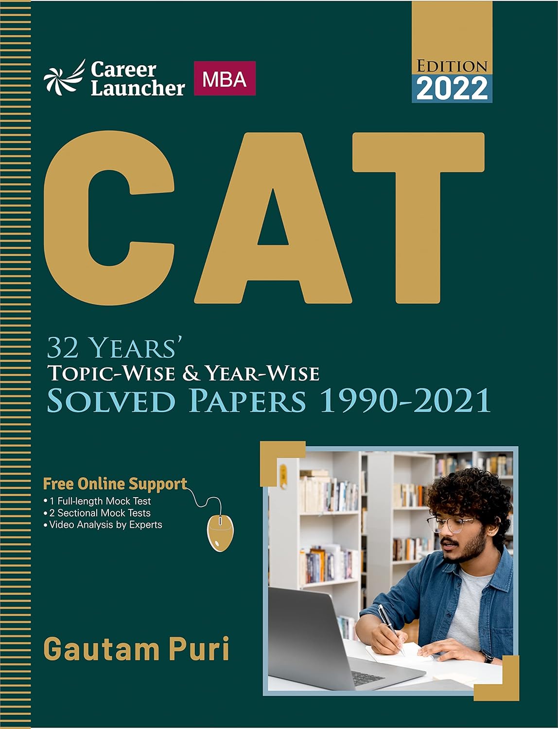 CAT 2022 : 32 Years' Topic-Wise & Year-Wise Solved Papers 1990-2021 by GKP      Paperback – April 4, 2022