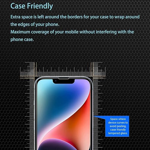 Miniatura 3 de Paquete de 2 protectores de pantalla trasera para iPhone 14 + 2 protectores de pantalla frontal y protector de lente de cámara, dureza 9H, Ultra HD,