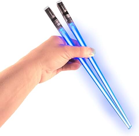 ChopSabers Lightsaber Led Light Up Chopsticks (1 Pair, Blue)