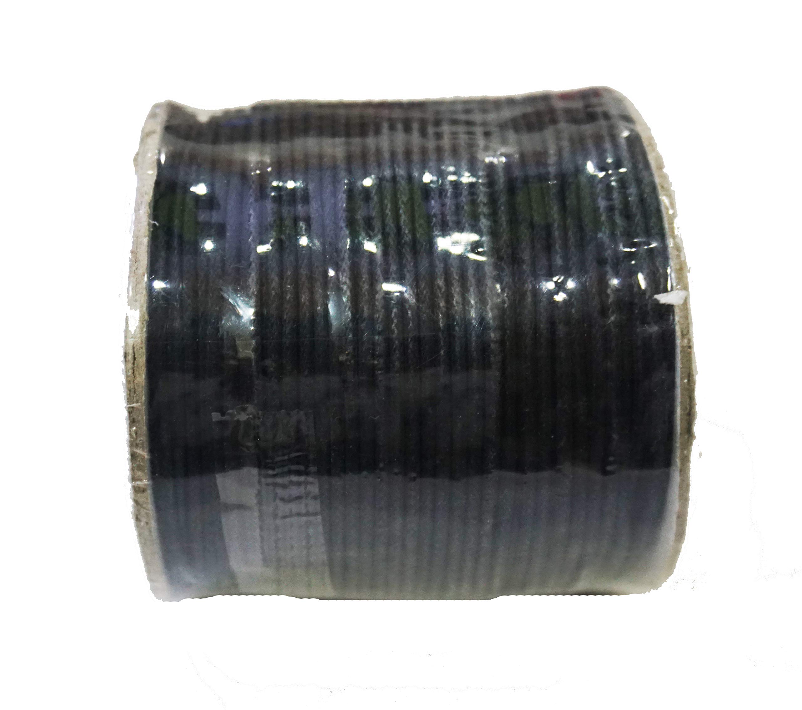 DHINCHAKBlack Nazar Thread Cotton Handwork Kaala Dhaga Thread Suraksha 100 Meter Approx. in a Reel Thick Size.