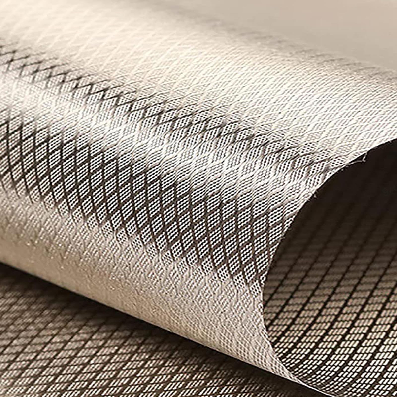 Ksqp Silver Emf Protection For Phone And Wifi Faraday Fabric Rf Shielding Fabric Wifi And Cell Signal Blocking Rf Signals Anti Radiation Rf/Emi Blocking Radiowave Microwave,Tent Fabric,-9X1.1m