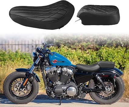 Motorcycle Driver and Passenger Seat for Harley Sportster 883 1200 XL883 XL1200 XR1200 Forty-eight 2010-up