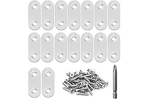 16 Pack Steel Brackets for Sturdy DIY Projects