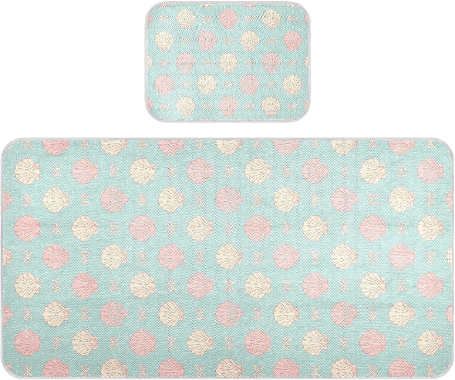 Baby Cooling Mat Retro Coquette Summer Ice Silk Breathable Mesh Summer Crib Mattress Pad with Pillowcase, Soft Cooling Sleeping Surface for Infant & Toddler, 52"x28"