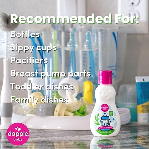 Miniatura 31 de Repuesto para líquido para lavar platos y botellas de bebé Dapple, sin fragancia, 34 onzas líquidas, DP-035B, 2