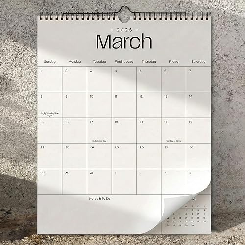 Beautiful 2026 Wall Calendar - Runs from January 2026 until