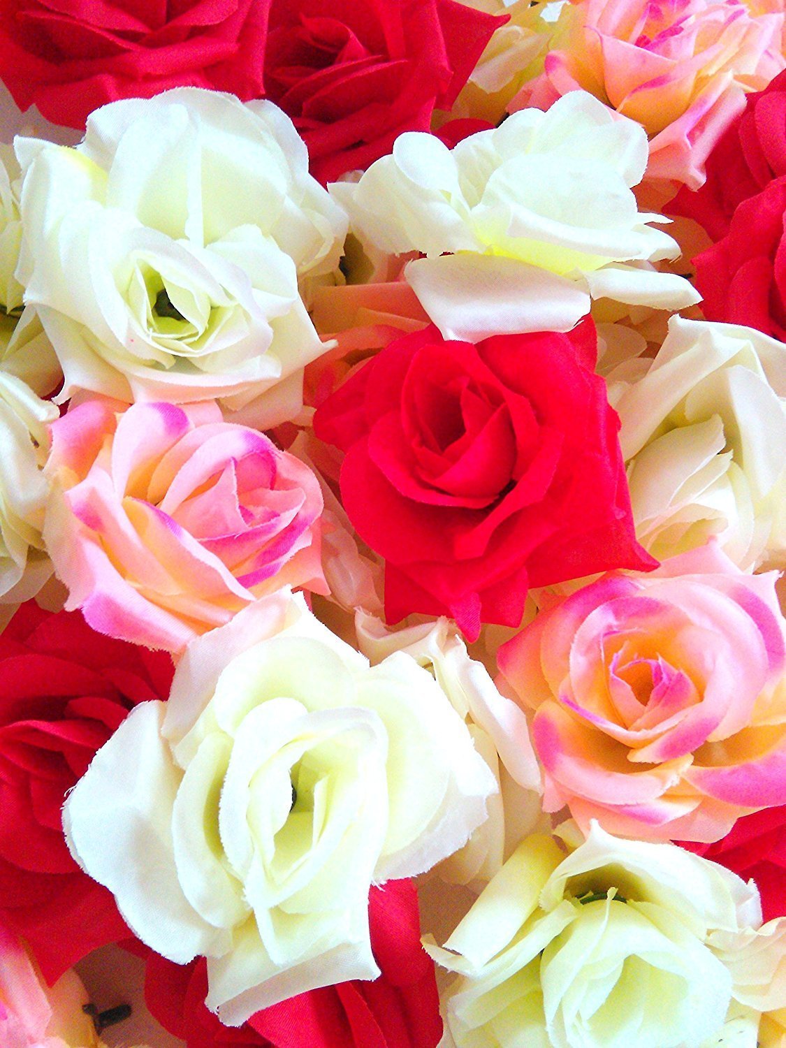 glaystoreバラ 造花 ローズ アレンジ 8センチ 50個セット Amazon