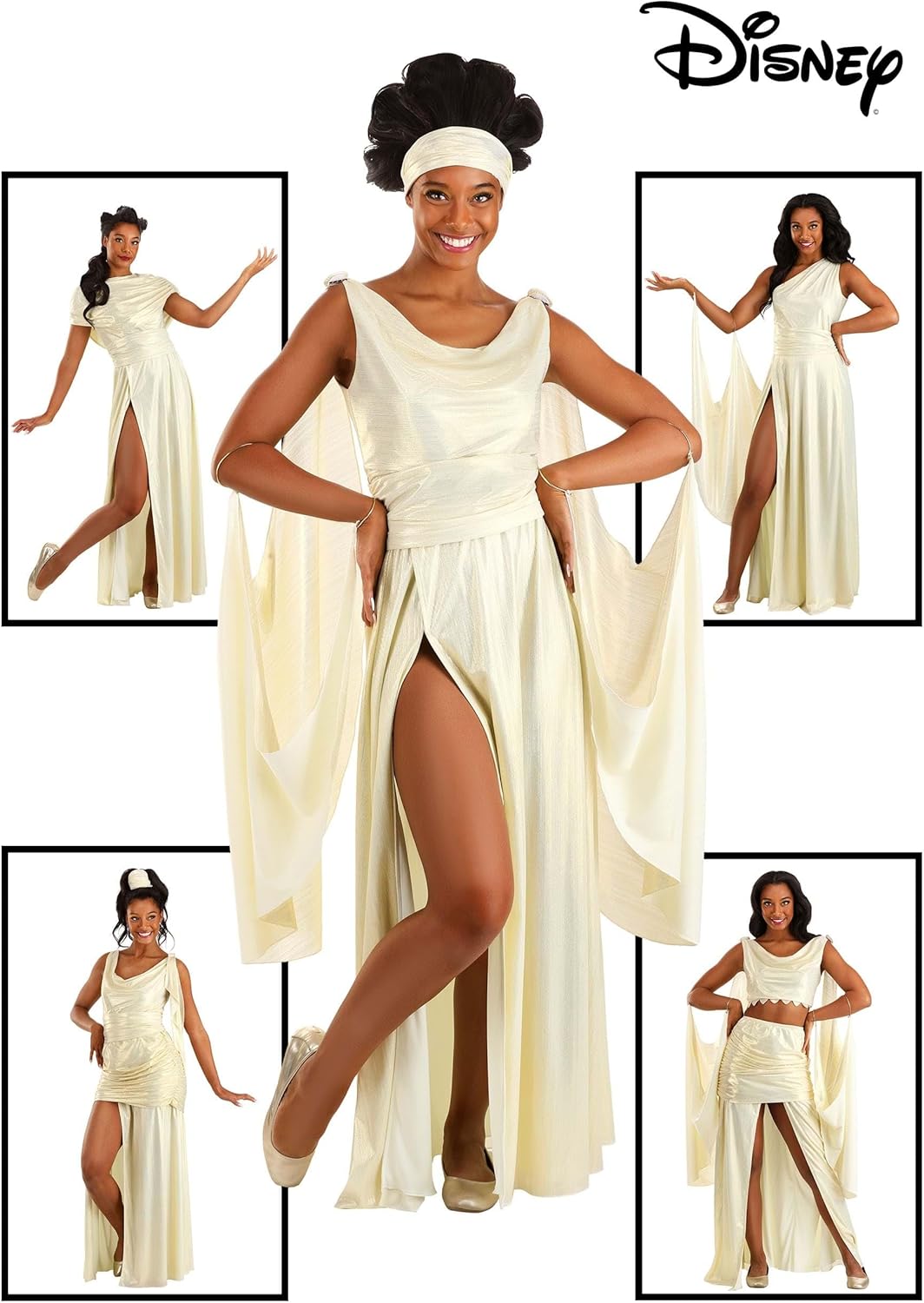 Fun Costumes Disney Hercules Muses Women's Costume Set | Includes 11 Pieces To Recreate Each Muse's Iconic Look