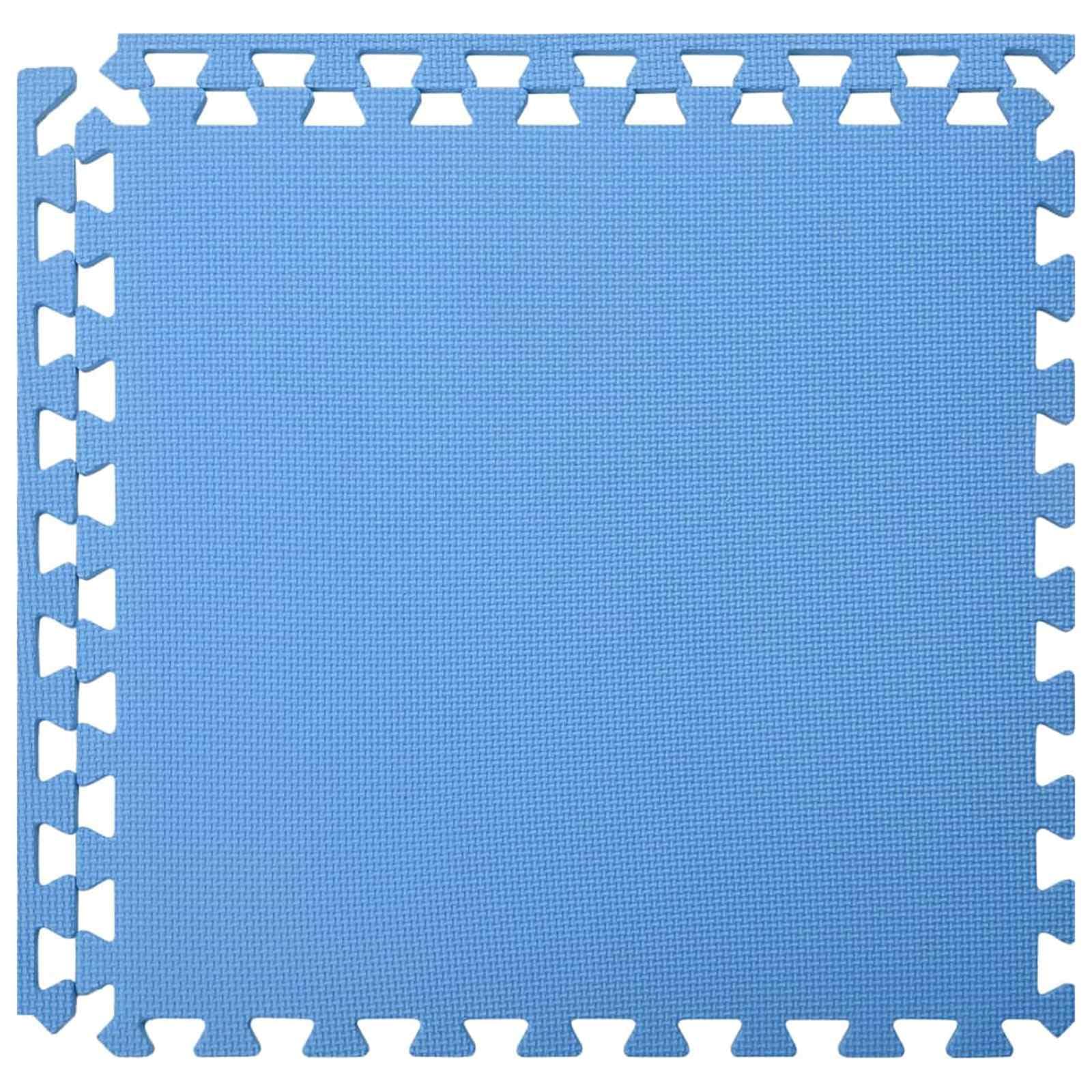 Alfombra de suelo para piscina, 6 unidades, color azul, 2,16 ㎡, espuma EVA, antideslizante, impermeable, modular, para piscina, jacuzzi, aislamiento exterior y retención de calor