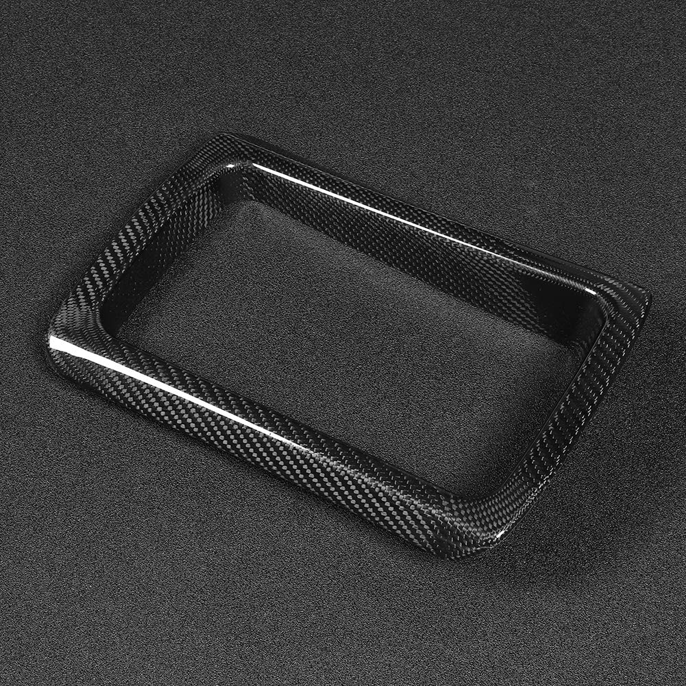 Embellecedor de la Caja de Almacenamiento Trasero, Embellecedor de Almacenamiento del Asiento Trasero de Fibra de Carbono Seco, Corte Preciso, Protección de Superficie Resistente a los Rayos