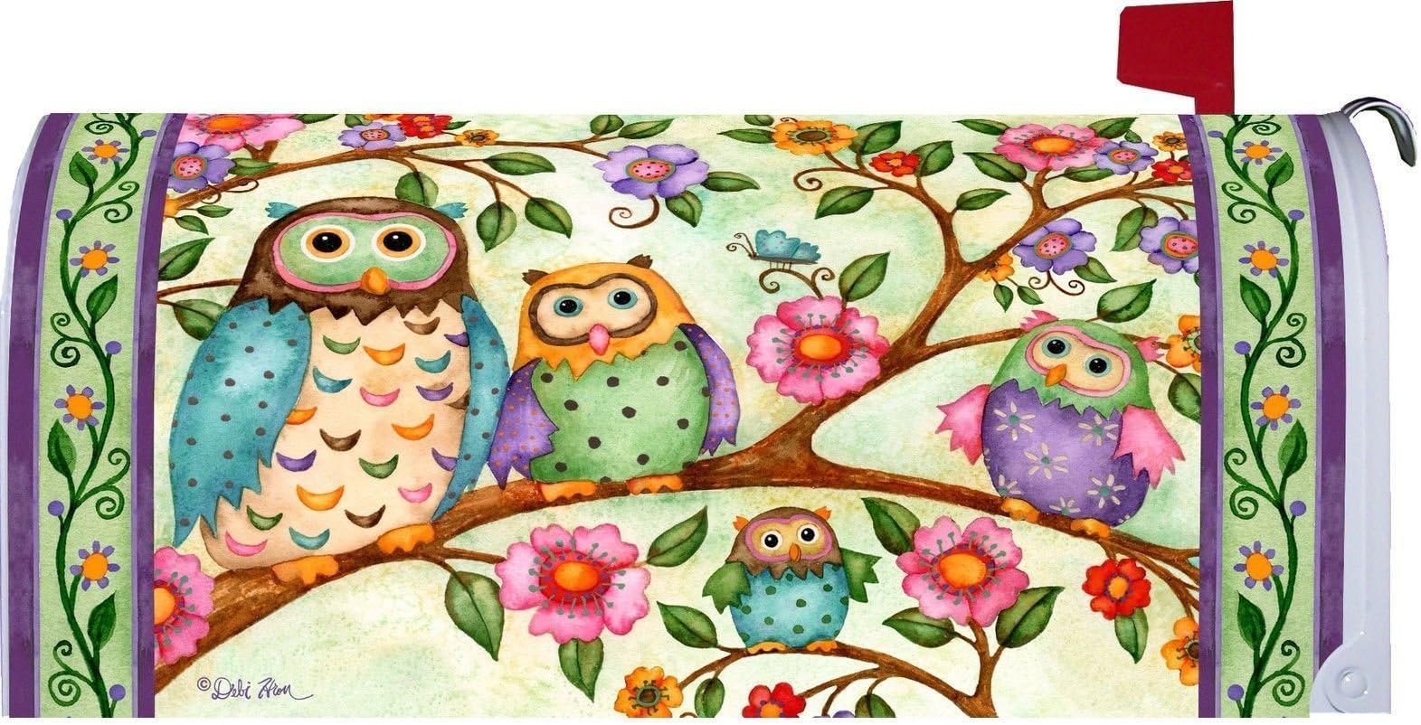 " OWL TREE " - Mailbox Makeover Vinyl Magnetic Cover