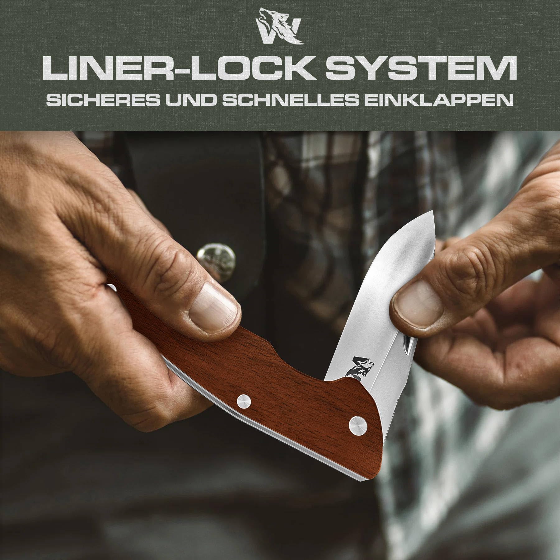KUBEY Duroc Liner Lock Flipper Kleines Taschenmesser Schwarzer G10 Griff Ku332i P95661