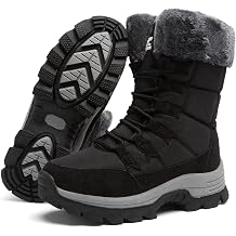 Womens Winter Snow Boots Waterproof Fur Lined Warm
