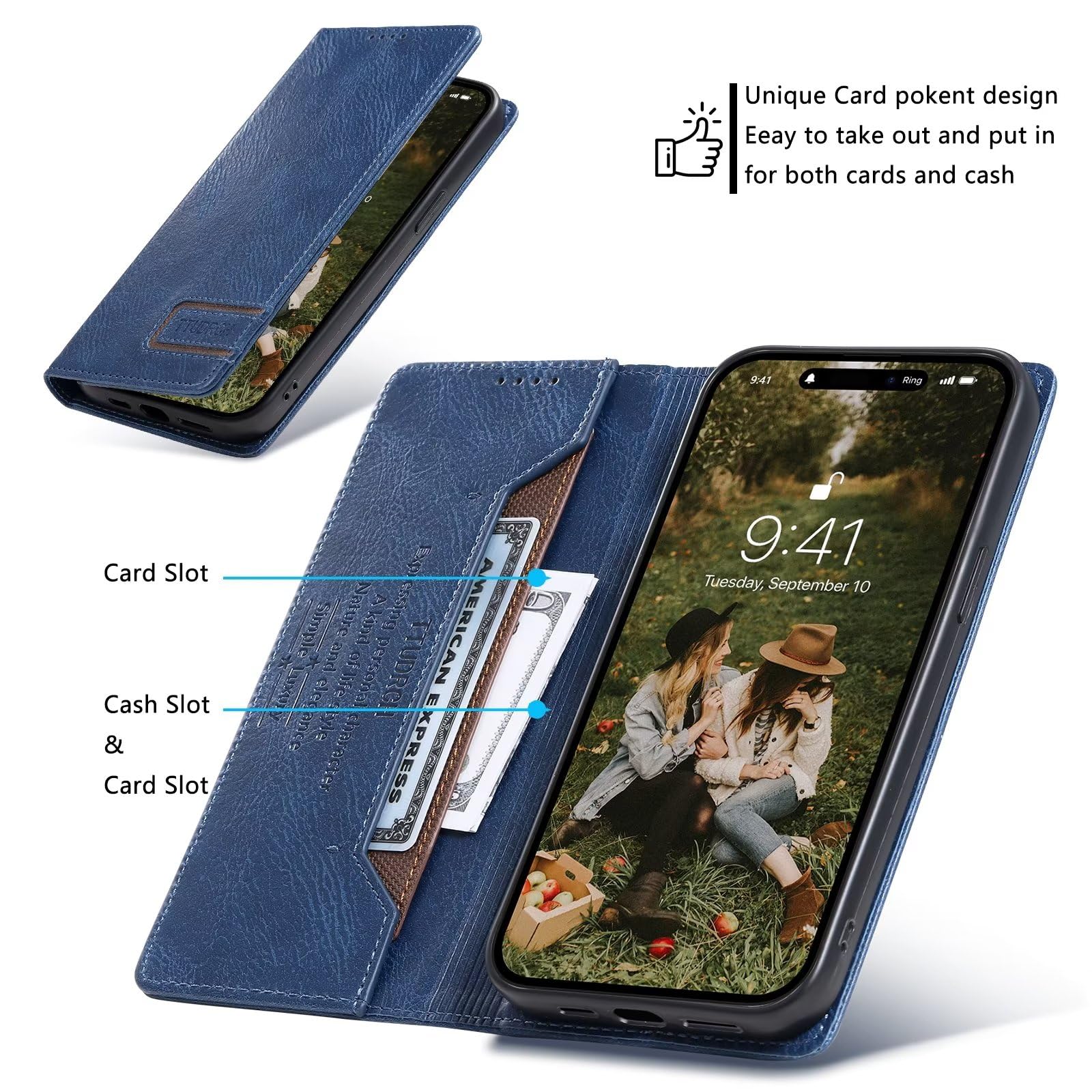 Custodia Motorola Moto G50 5G Con Porta Carte E Supporto - Cover A Libretto In Pelle PU Con Motivo Rose, Antiurto