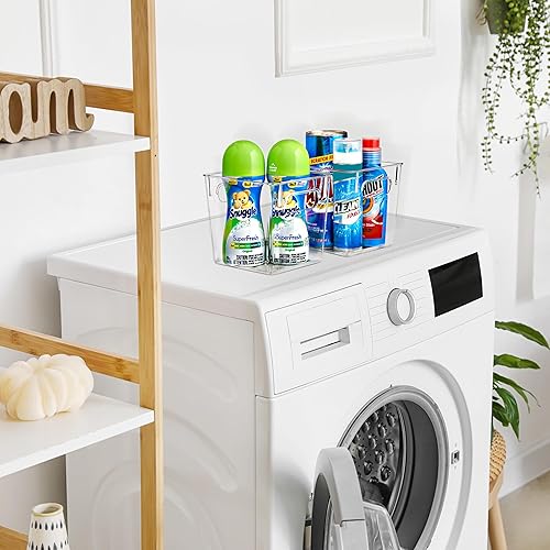 Miniatura 5 de Sorbus Organizadores acrílicos  Pequeños cubos de almacenamiento de plástico para cocina, organizador de gabinetes, organizador de latas para