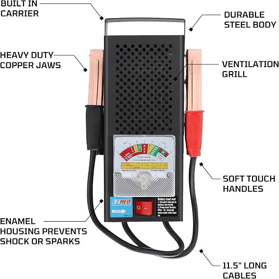 EZ RED B1100 1-4 Battery Load Tester