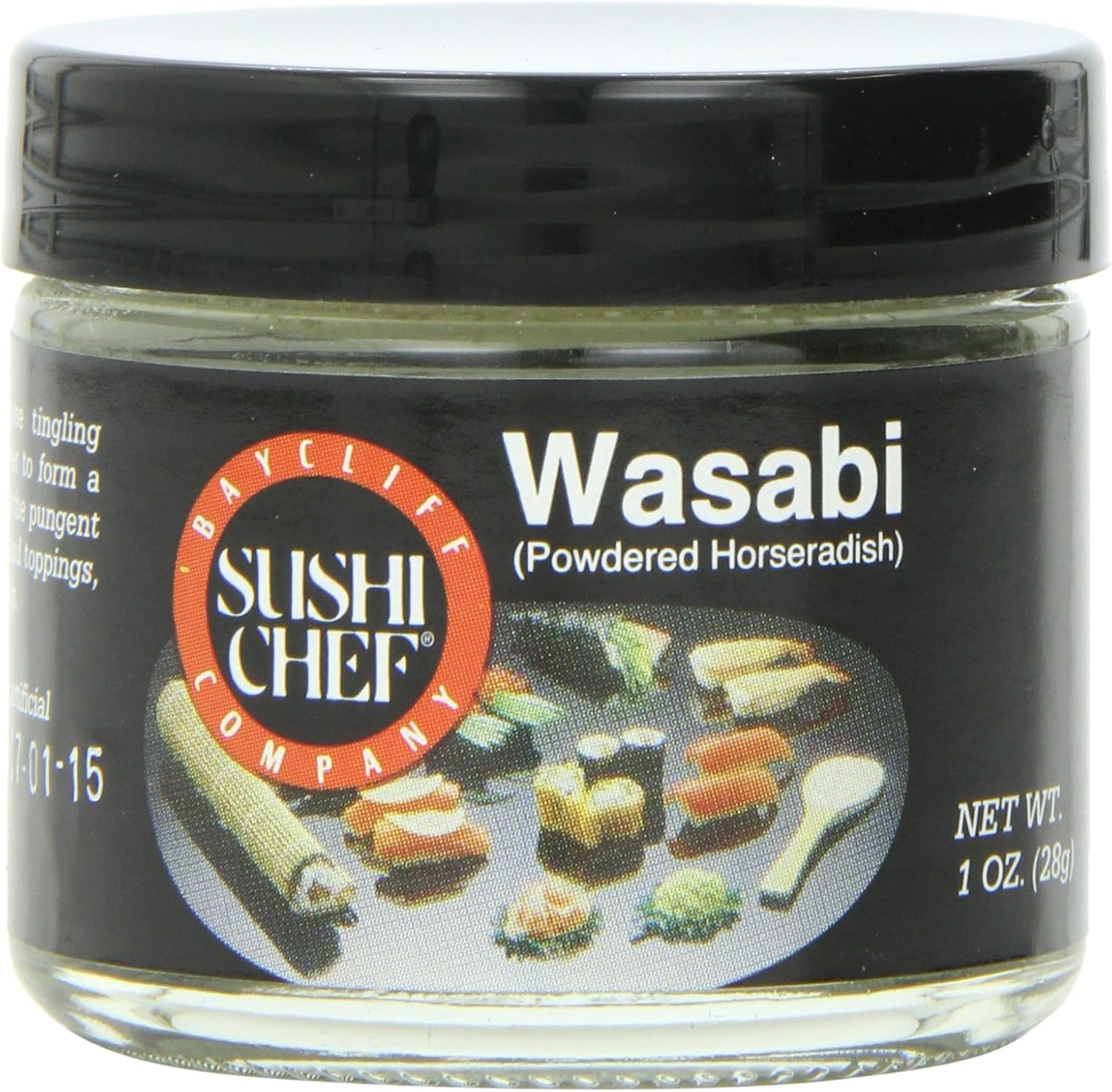 Wasabi en Polvo Sushi Chef, Frasco de Vidrio de 1 Onza (Pack de 6)