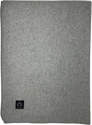 Vista 31 de Arcturus Cobija de lana militar, cálida, gruesa, lavable, para exteriores, campamento, estadio, picnic, viajes; para kit de supervivencia en el Gris