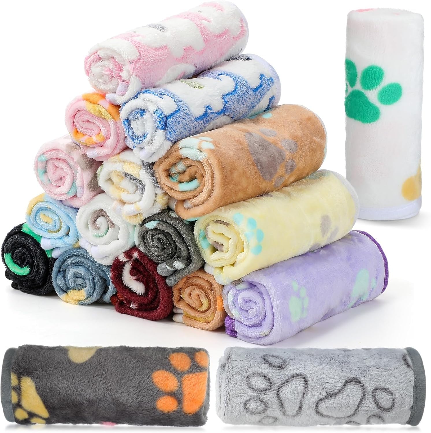 FJJRTWDG Cute Artificial Pet Nest 18 Soft Wool Blankets, Artificial Blankets, Suitable for Puppies, Kittens and Cat Pets Suitable for Indoor Pets(23 x 16 inch)