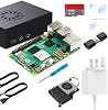 Starter Kit for Raspberry Pi 5 4GB RAM, 64GB SD Card pre-Loaded with 64-bit Pi OS
