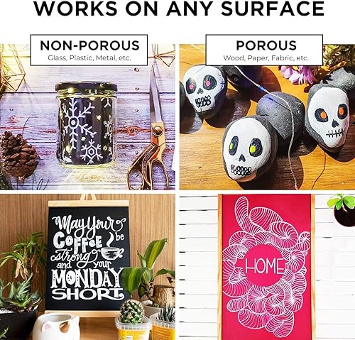 Miniatura 4 de Fun Chalk Art Bundle - 6 blanco de 0.236 in + limpiador en aerosol