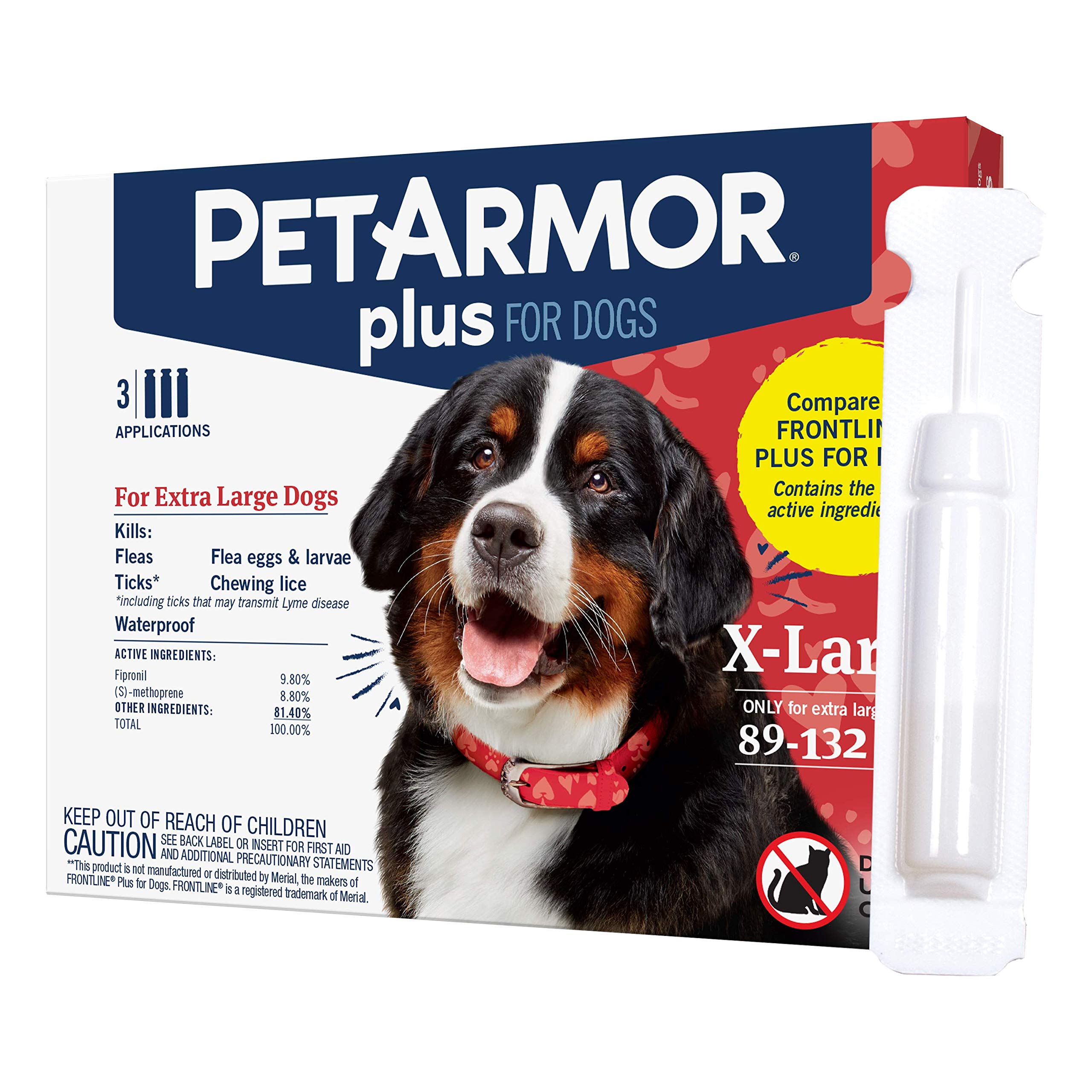 Buy PetArmor Plus Flea & Tick Prevention for Dogs, Waterproof Topical, Kills Fleas, Flea Eggs