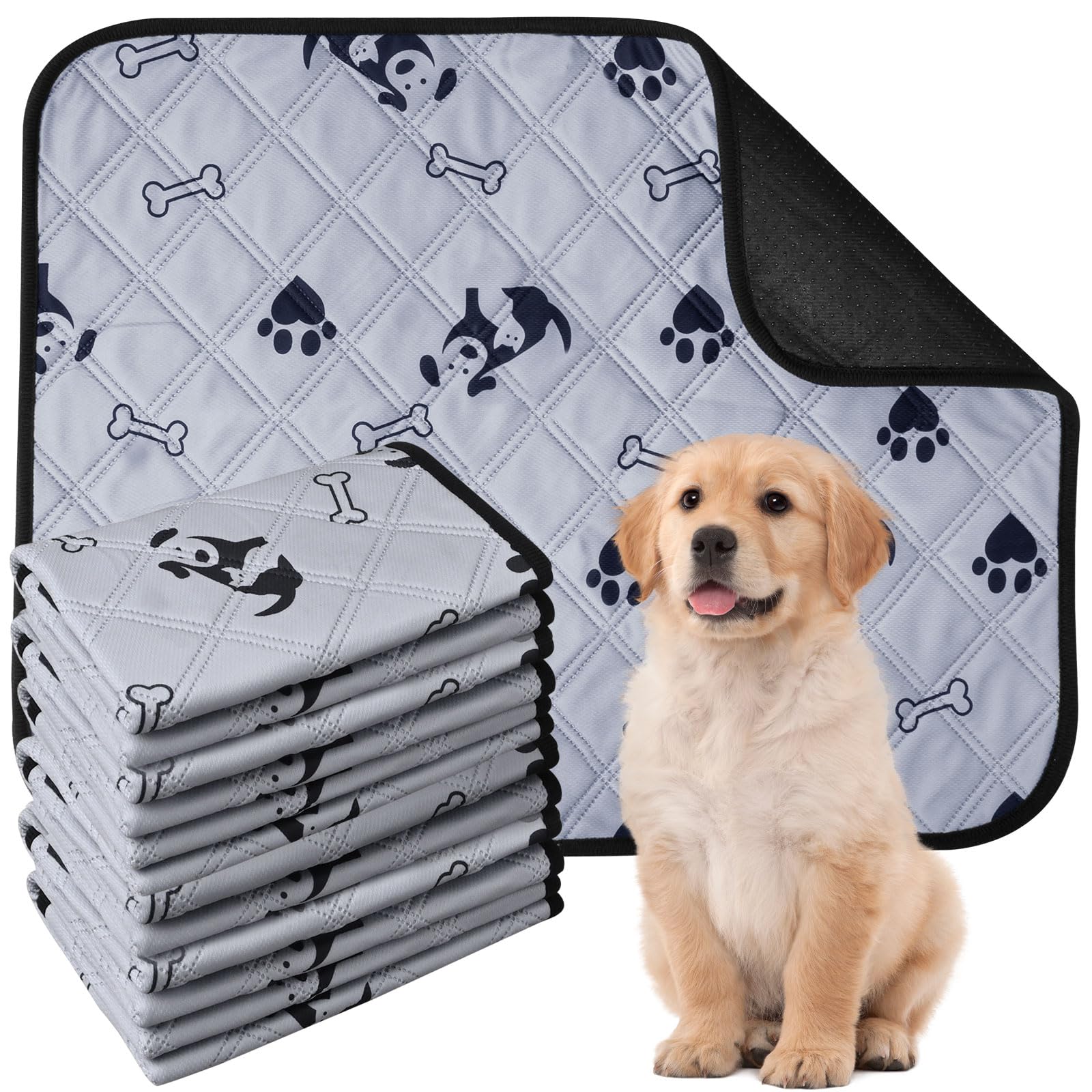 Tapis de dressage lavables pour chien antidérapants et réutilisables à séchage rapide