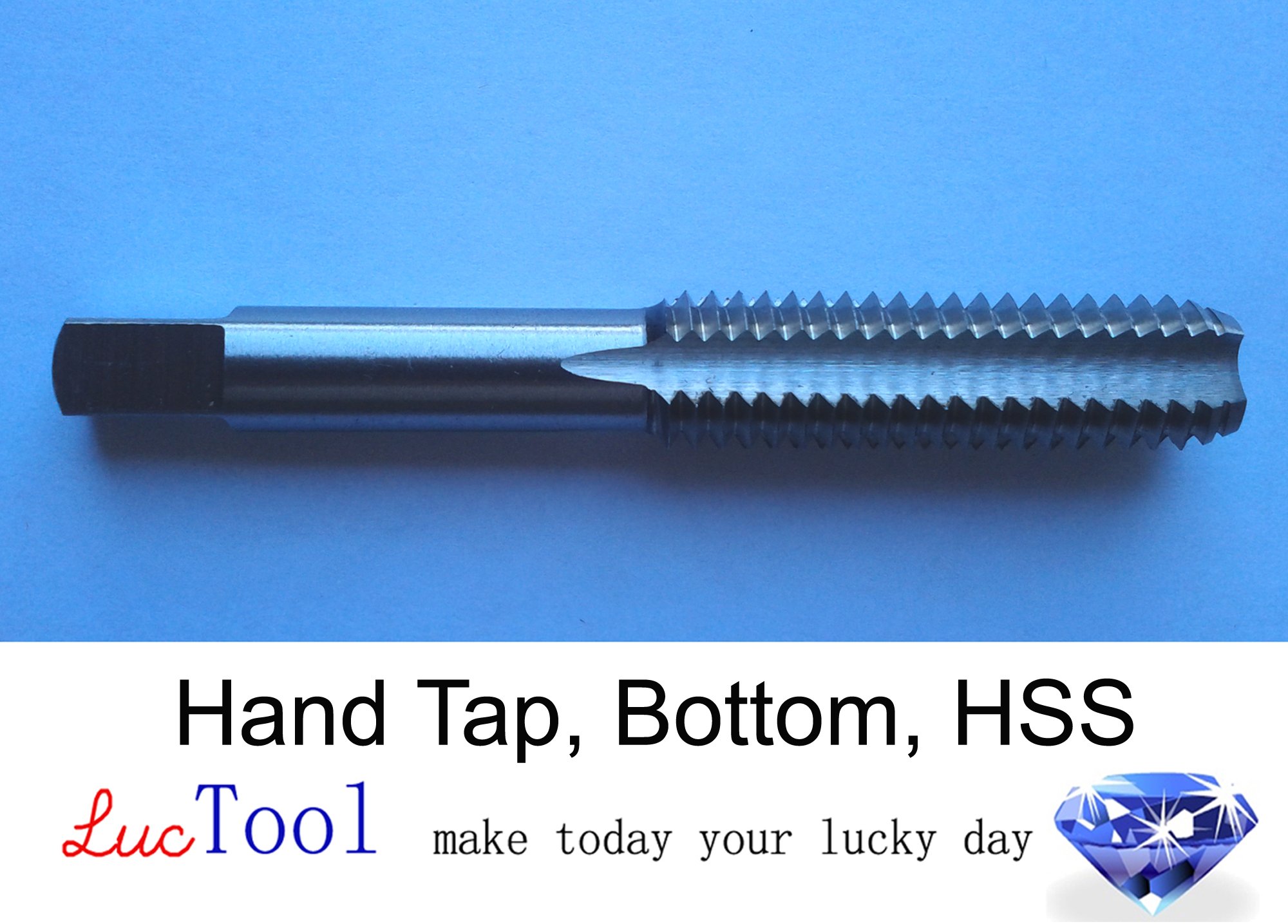 Luctool 9/16-12 UNC Hand Tap Bottoming GH3 Limit 4 Flute HSS Bottom Chamfer Uncoated Bright Finished Ground Thread. Luctool Provides Premium Quality Hand Tools for Metal Threading.