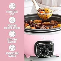 Vista 7 de GreenLife 3.5QT Slow Cooker, PFAS-Free Non-Toxic Ceramic Nonstick Removable Interior Bowl, Programmable, Keep Warm, Stovetop & Oven Safe Pot