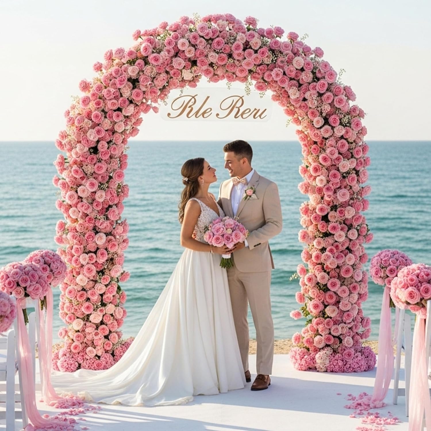 Auihiay 60PCS Pink Roses, Artificial Roses, Velvet Silk Fake Roses, Realistic Pink Artificial Flowers for Wedding Centerpieces, Bridal Bouquets, Home Decor, Anniversary, Valentine's Day Decorations - Image 2